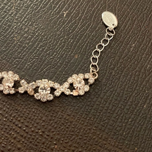 Silver Rhinestone Bracelet - Picture 2 of 2